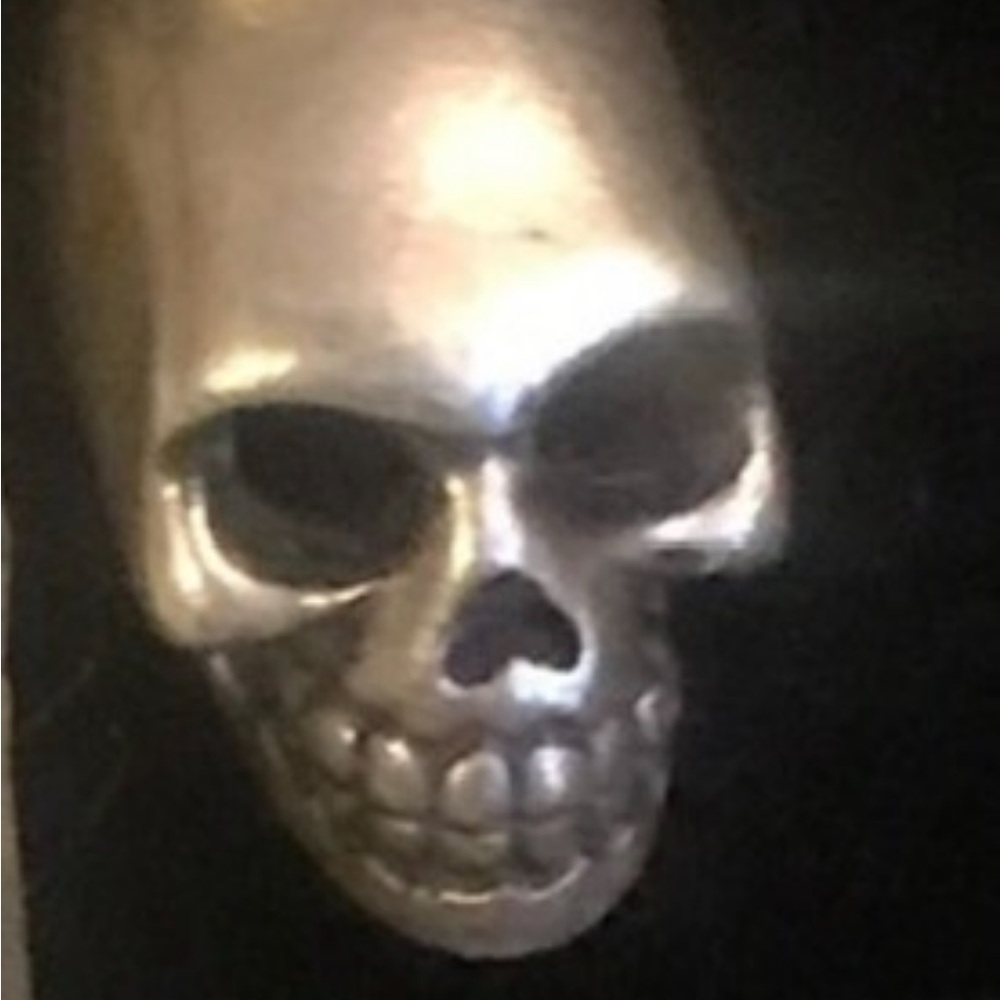 💀Skull 💀926 Stamp Sterling Silver Charm Halloween - Picture 16 of 16